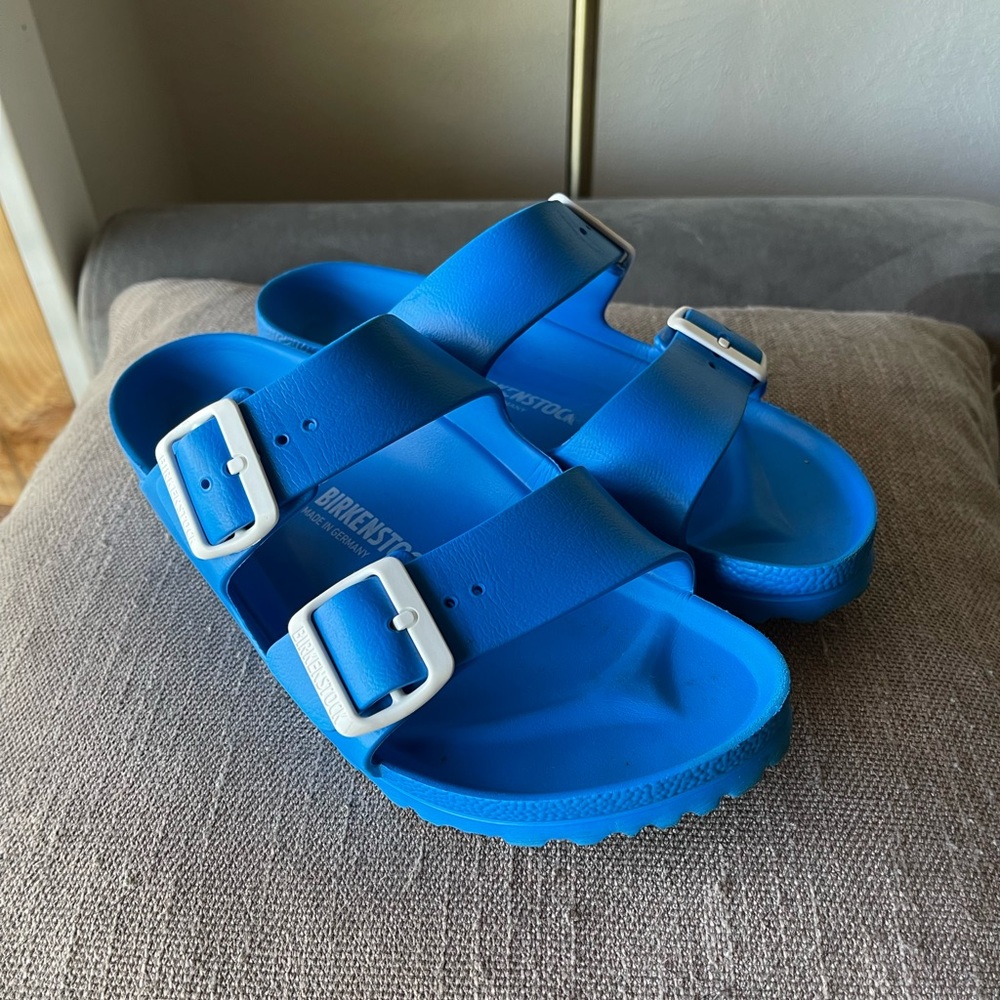 Blue Birkenstocks